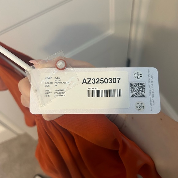 NWT Azazie Rylee Dress - Picture 3 of 3